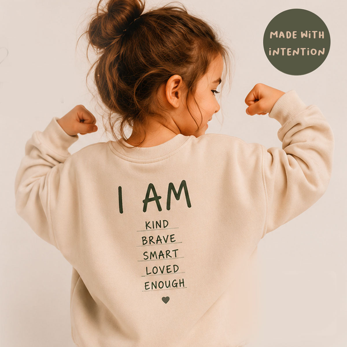 I AM KIND • BRAVE • SMART • LOVED • ENOUGH - Organic cotton kids t-shirt